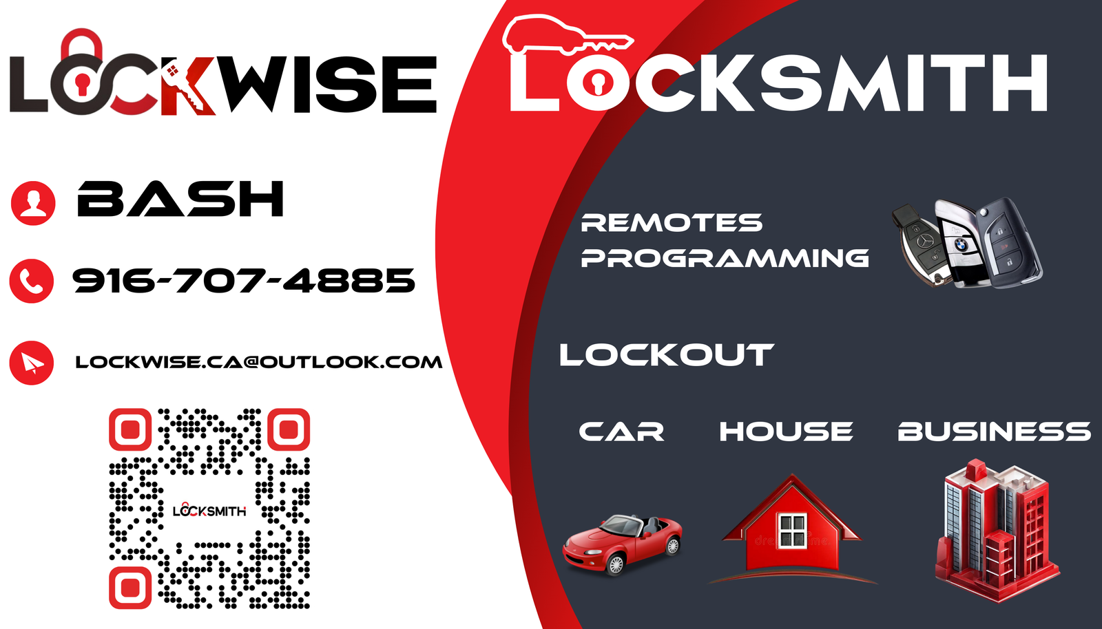 Digital Business Card for Lockwise Locksmith