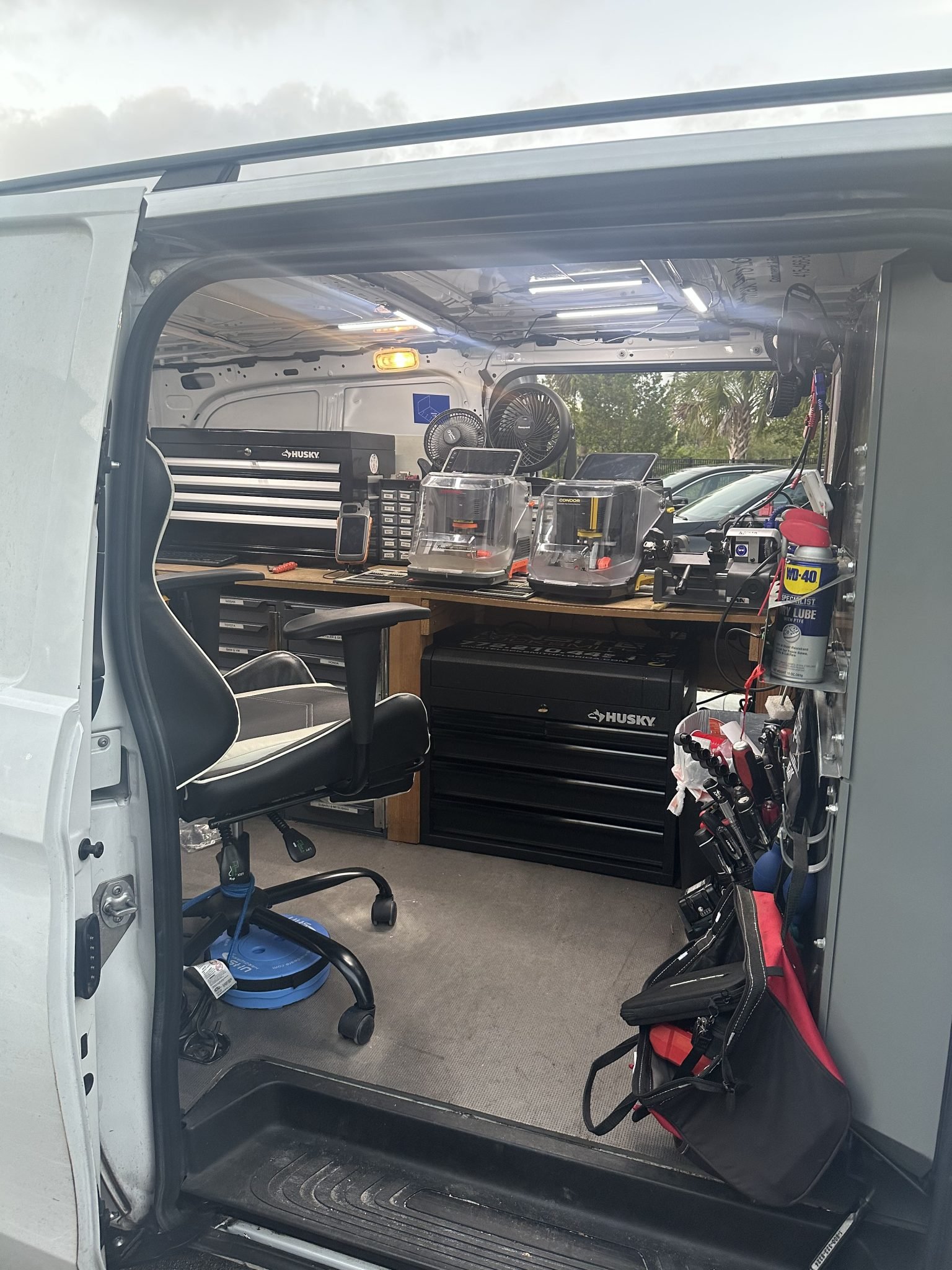 Locksmith Services in Sacramento, CA. Lockwise Van Setup