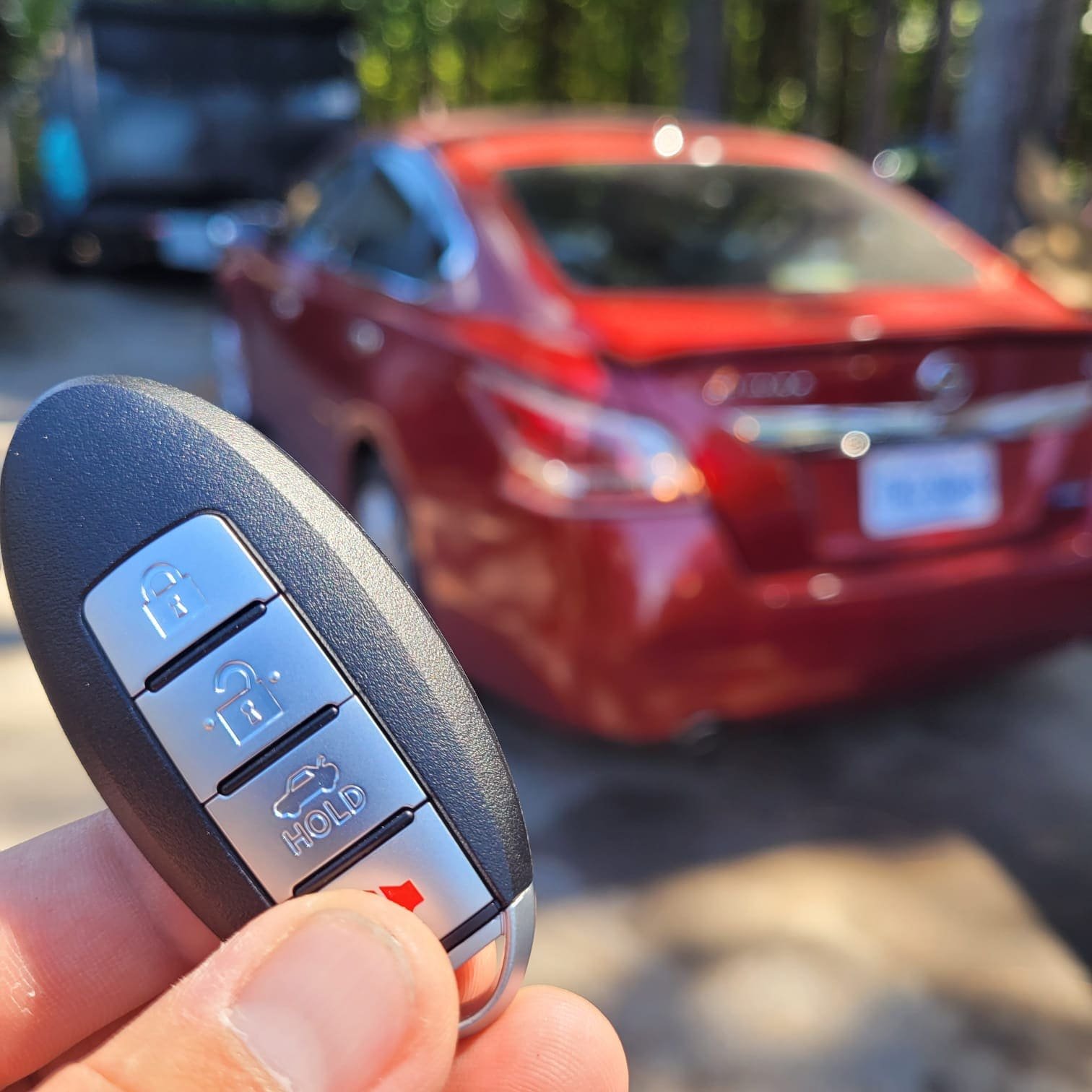 Image Showing the Key Duplication Result of a Nissan Altima Key